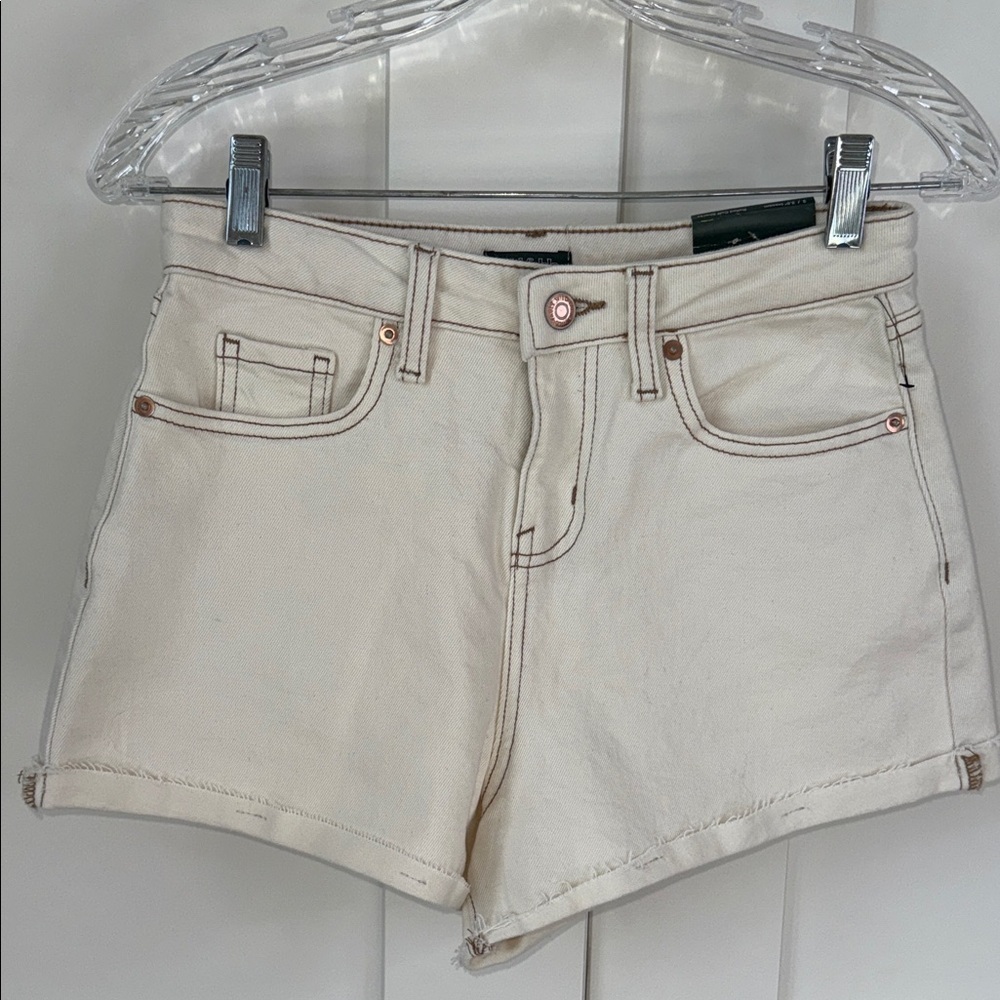 Wild Fable Cream Jean Shorts